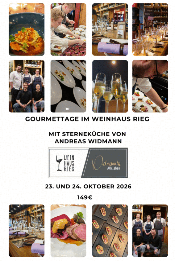 Gourmettage mit Sternekoch Andreas Widmann | 23. + 24.10.2026 | Filiale GD